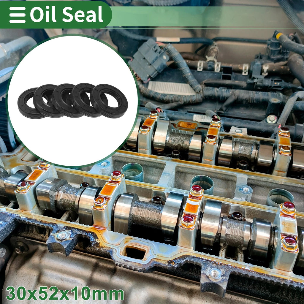 5 Pcs Oil Seal TG4 Lip Seal Ring for Rotary Shaft (30x52x10mm)