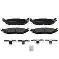 4X Rear Ceramic Brake Pads Kit for Dodge Ram 1500 (2002–2006) D898 P898