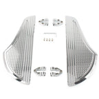 Non-Slip Front Floorboards for Harley Dyna Touring Softail Chrome