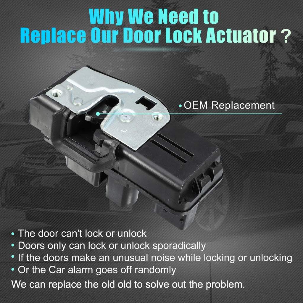 Front Left Power Door Lock Actuator Motor for Chevrolet Corvette (2005–2013) 88956758