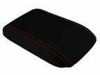 Console Lid Armrest Cover for Honda Prelude (1997–2001) Carbon Fiber Red Stitch