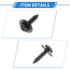 12 x Car Fender Liner Splash Shield Bumper Cover Screws for Honda Accord (2006-2007)