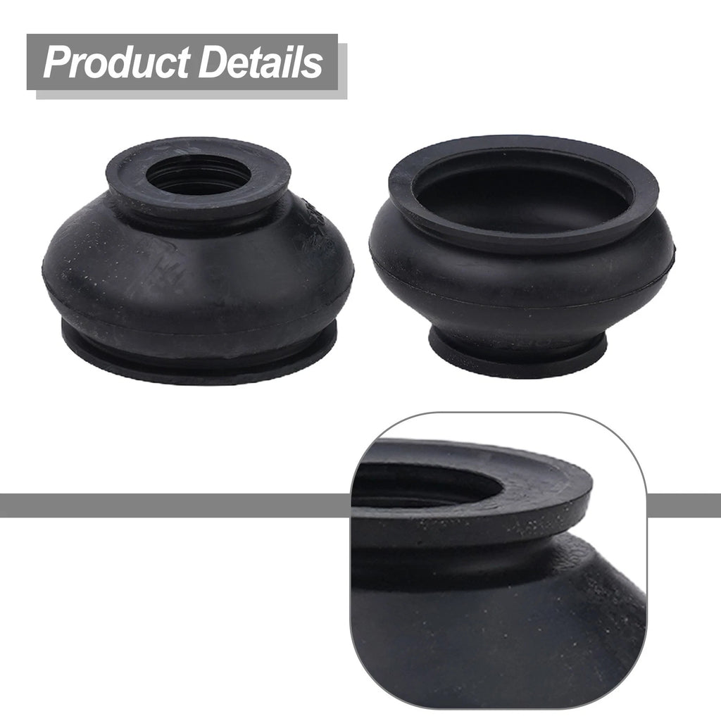 2Pcs Rubber Dust Cover and Ball Joint Boots for Track Rod End