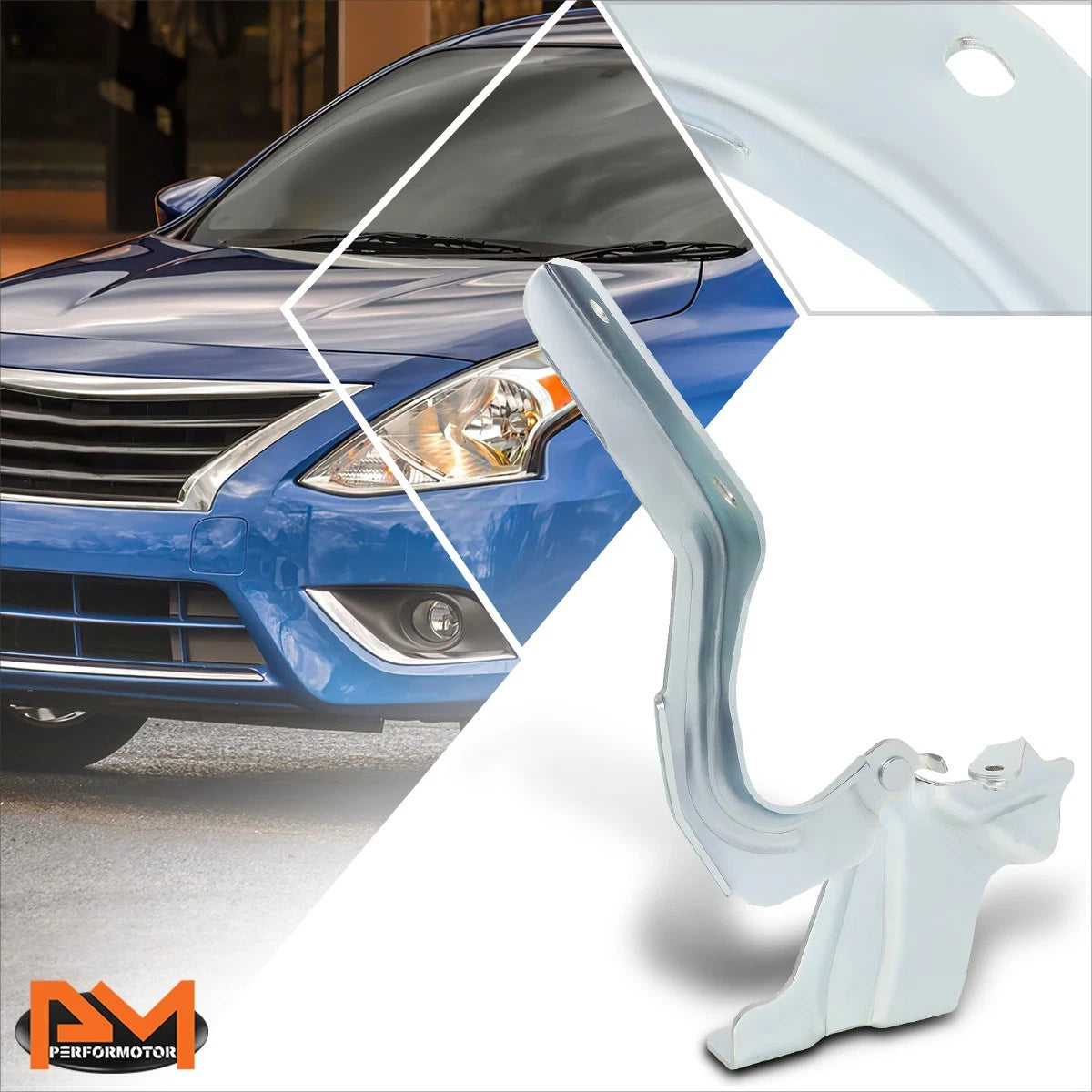 Passenger Side Steel Engine Hood Hinge for Nissan Versa (2014–2019)