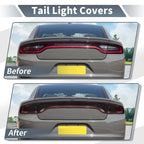 Tail Light Cover for Dodge Charger (2015–2024) ABS Smoked Black