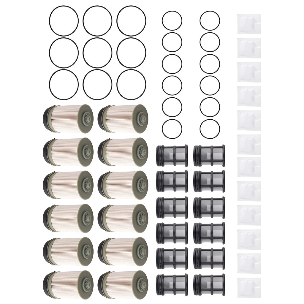 12PCS Fuel Filter Kit for Detroit Diesel DD13/DD15/DD16 (2014-Present)