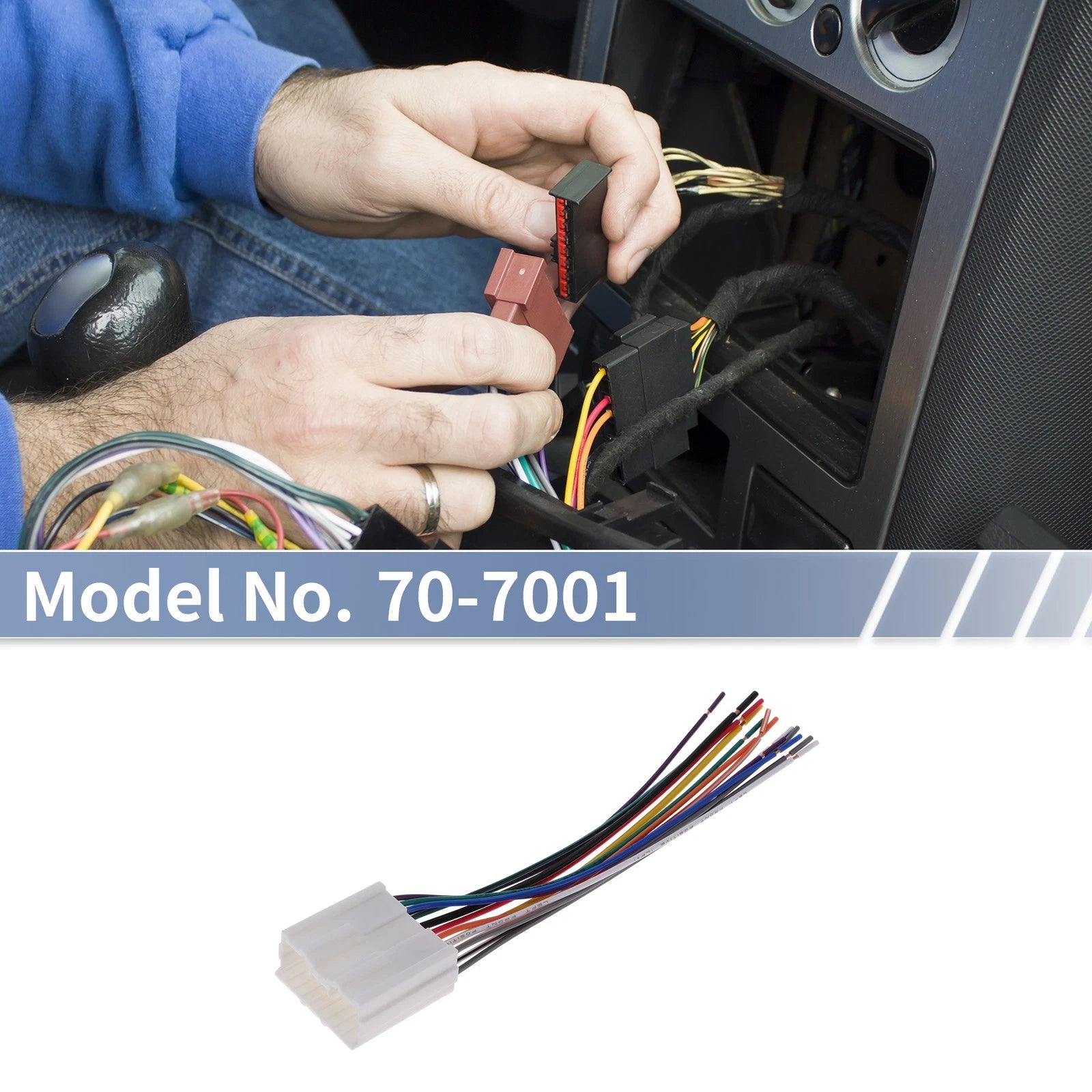 Set of 2 Car Stereo CD Player Wiring Harness for Dodge Stealth (1994–1996)