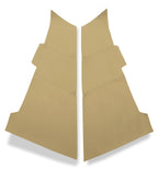2X Leather Door Panel Cover Cards for Honda Accord Sedan (2008–2012)