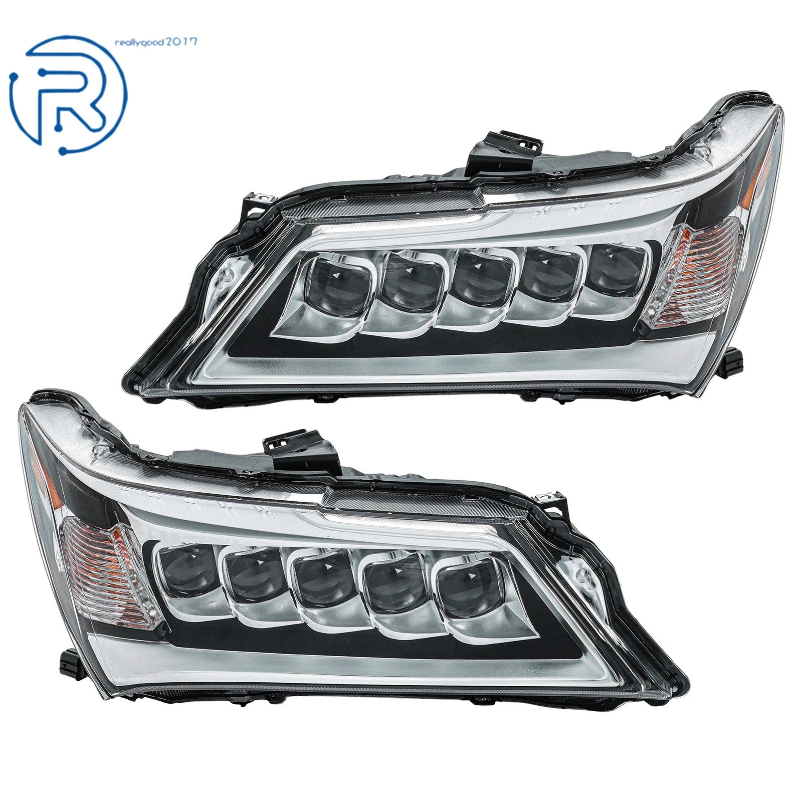 Set of 2 LED Headlights for Acura MDX (2014–2016)