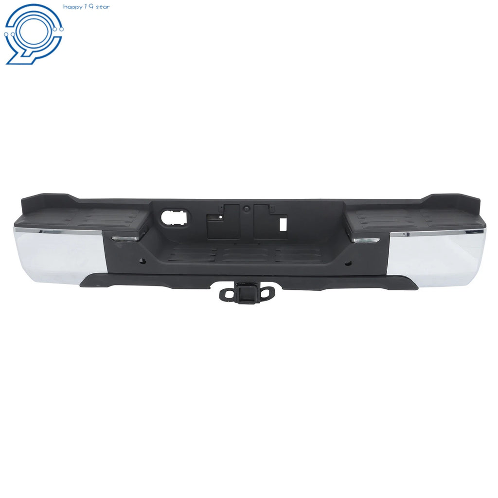 Rear Step Bumper Assembly for Toyota Tundra (2022–2024) Chrome with Tow Hitch