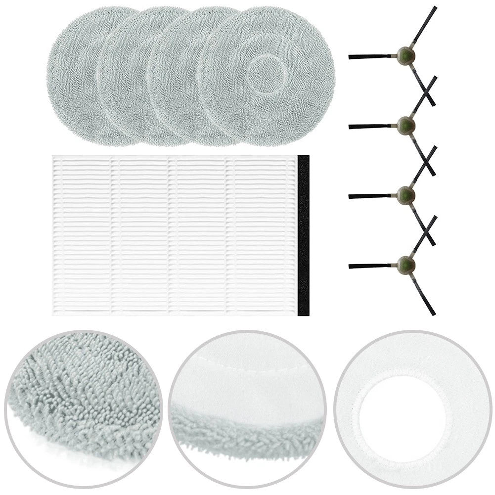 Side Brush Filter Mop Pads for LEFANT M3 Robot Vacuum Cleaner