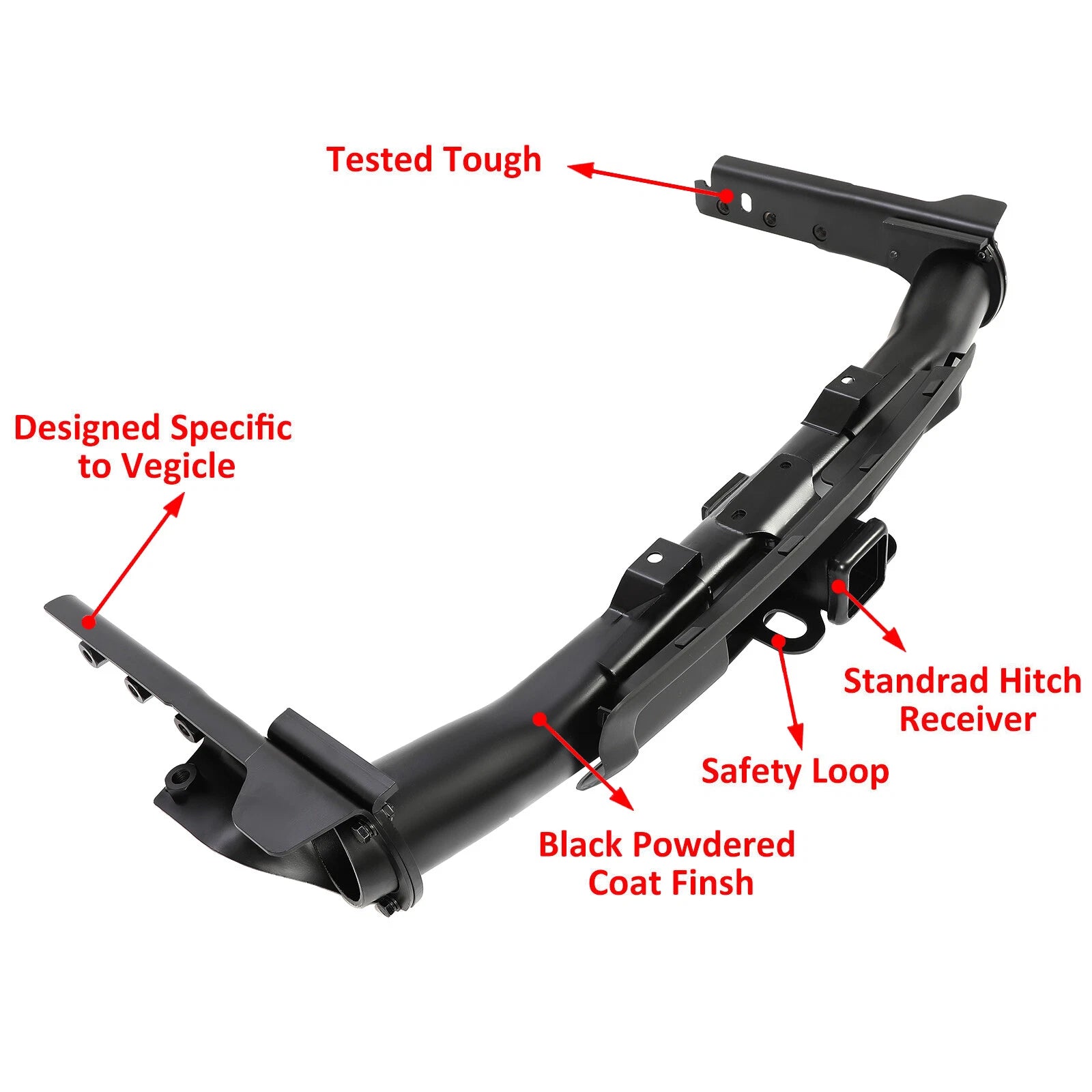 Class 4 Rear Trailer Hitch Receiver for Jeep Grand Cherokee (2011–2022)