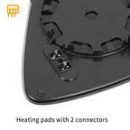 Heated Mirror Glass with Backing Plate LH for BMW 320i 440i 230i (2012–2020)