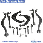 12pc Front Suspension Control Arms Kit for Ford Fusion Milan (2006–2007)