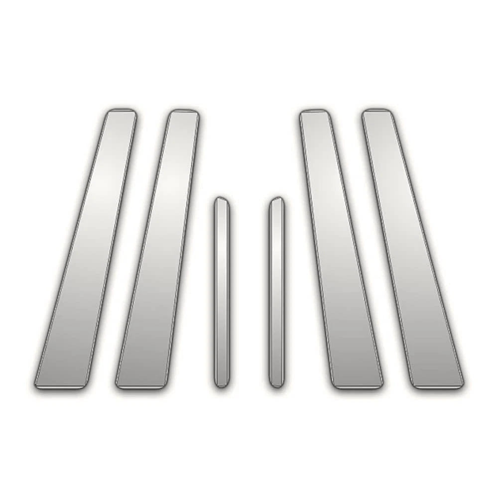 Chrome Pillar Covers 6pc Replacement for Hyundai Sonata (2006–2009)