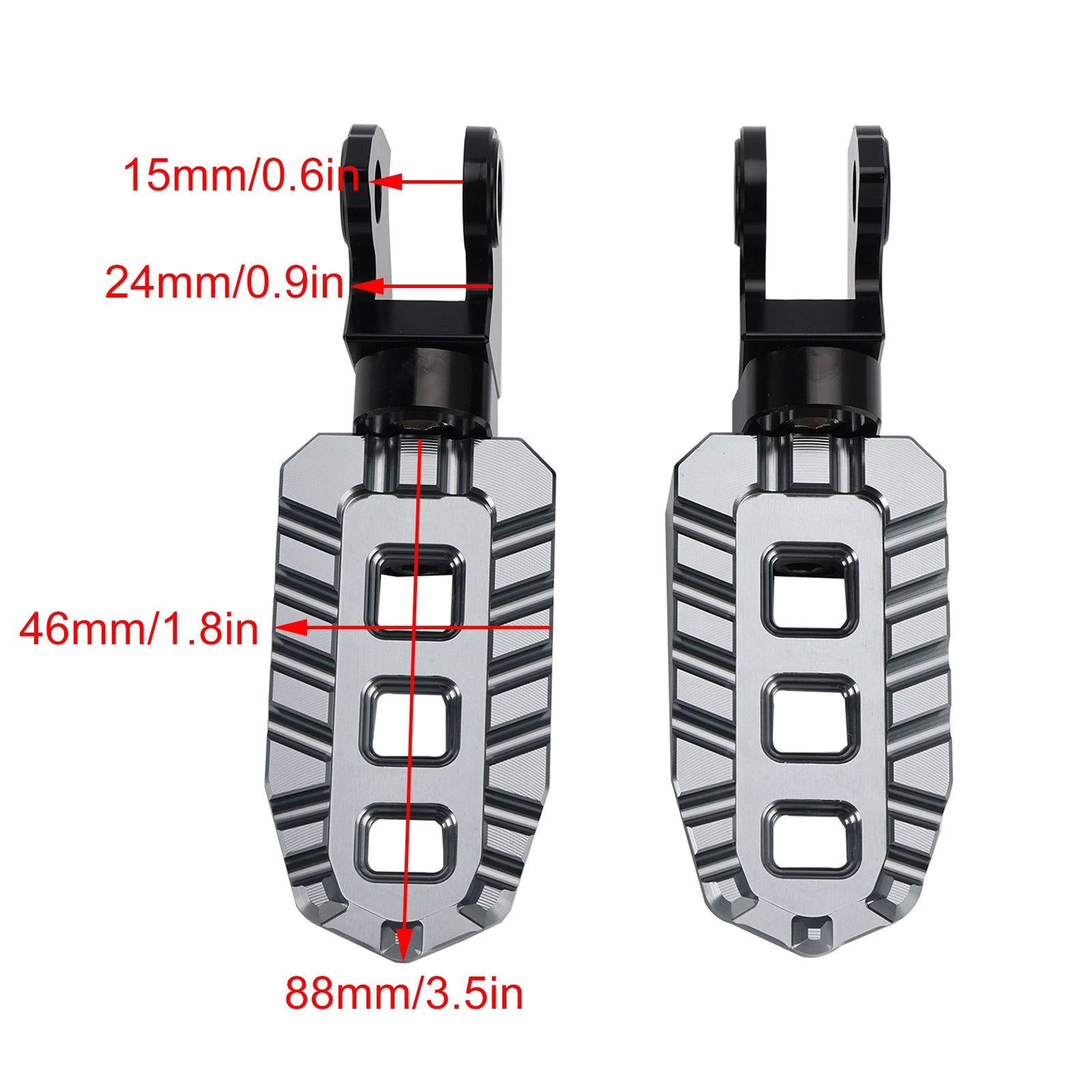 Front Footrests Foot Pegs for Honda Rebel 250 300 500 (2017–2024)