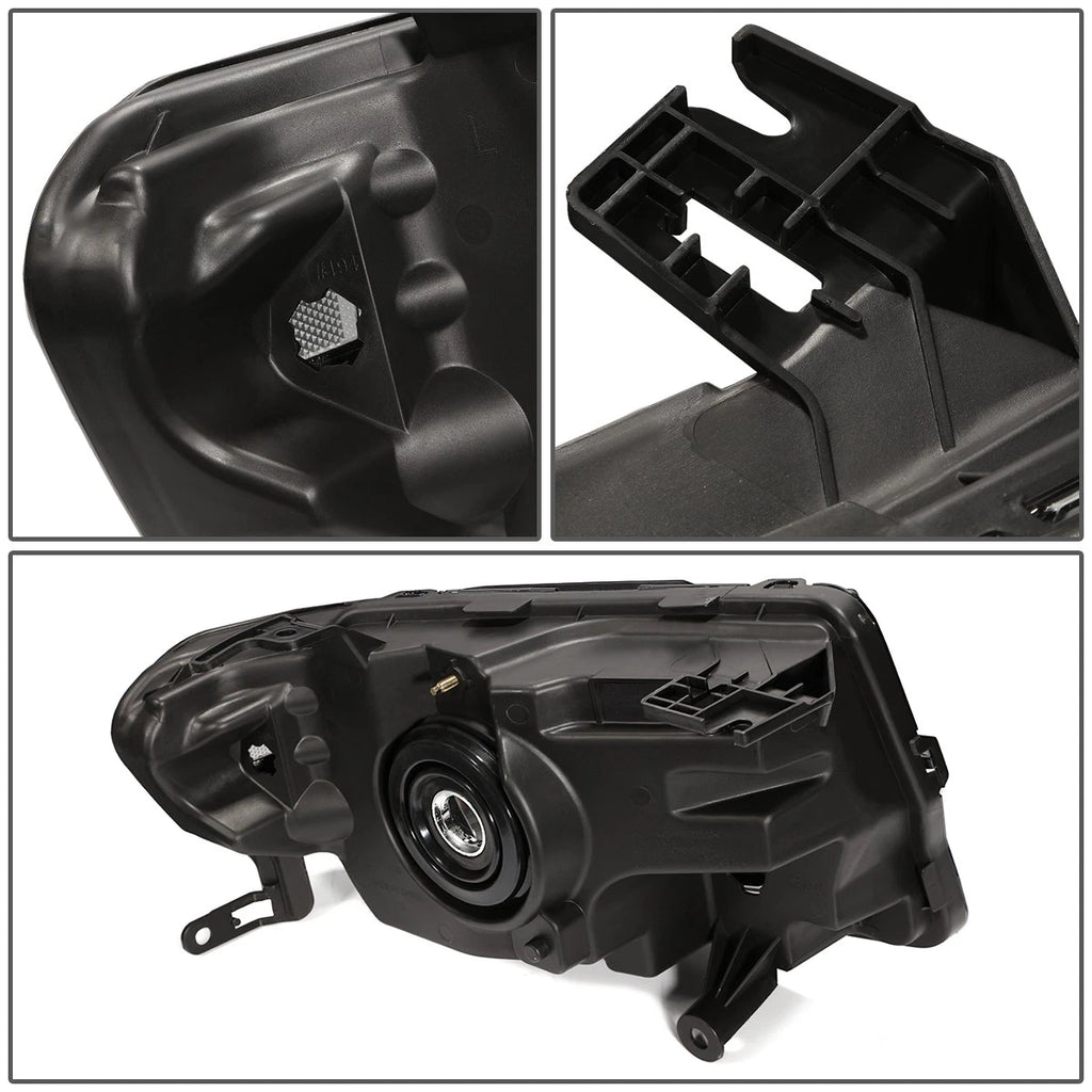 Pair of Chrome Amber Side Headlights for Ford Escape (2008–2012)
