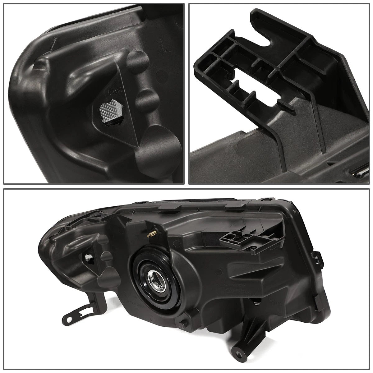 Pair of Chrome Amber Side Headlights for Ford Escape (2008–2012)