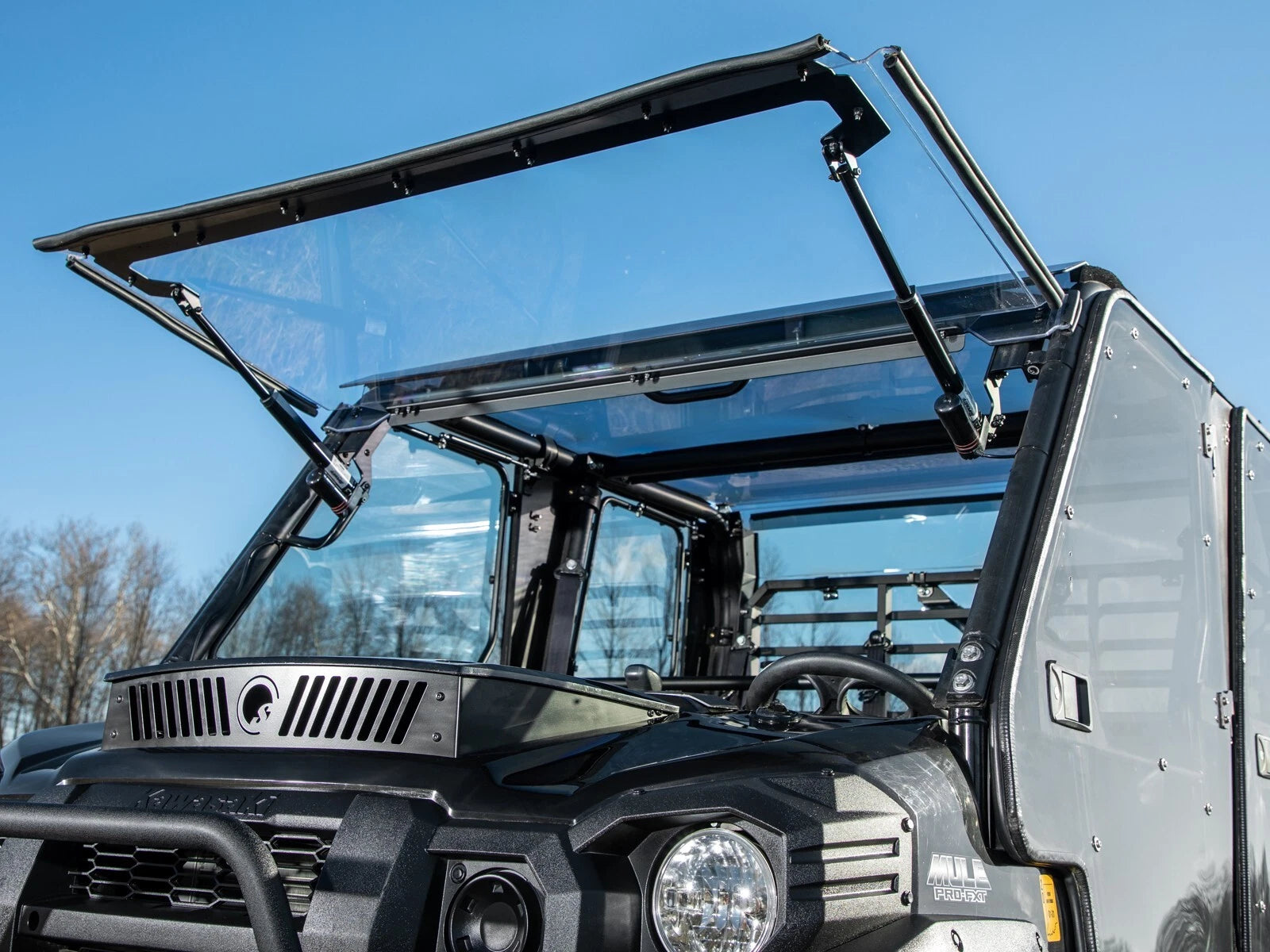 Power Flip Windshield for Kawasaki Mule Pro (2015–2023)