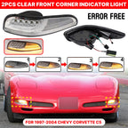 Turn Signal Lights for Chevy Corvette C5 (1997–2004) - Clear DRL Parking Light