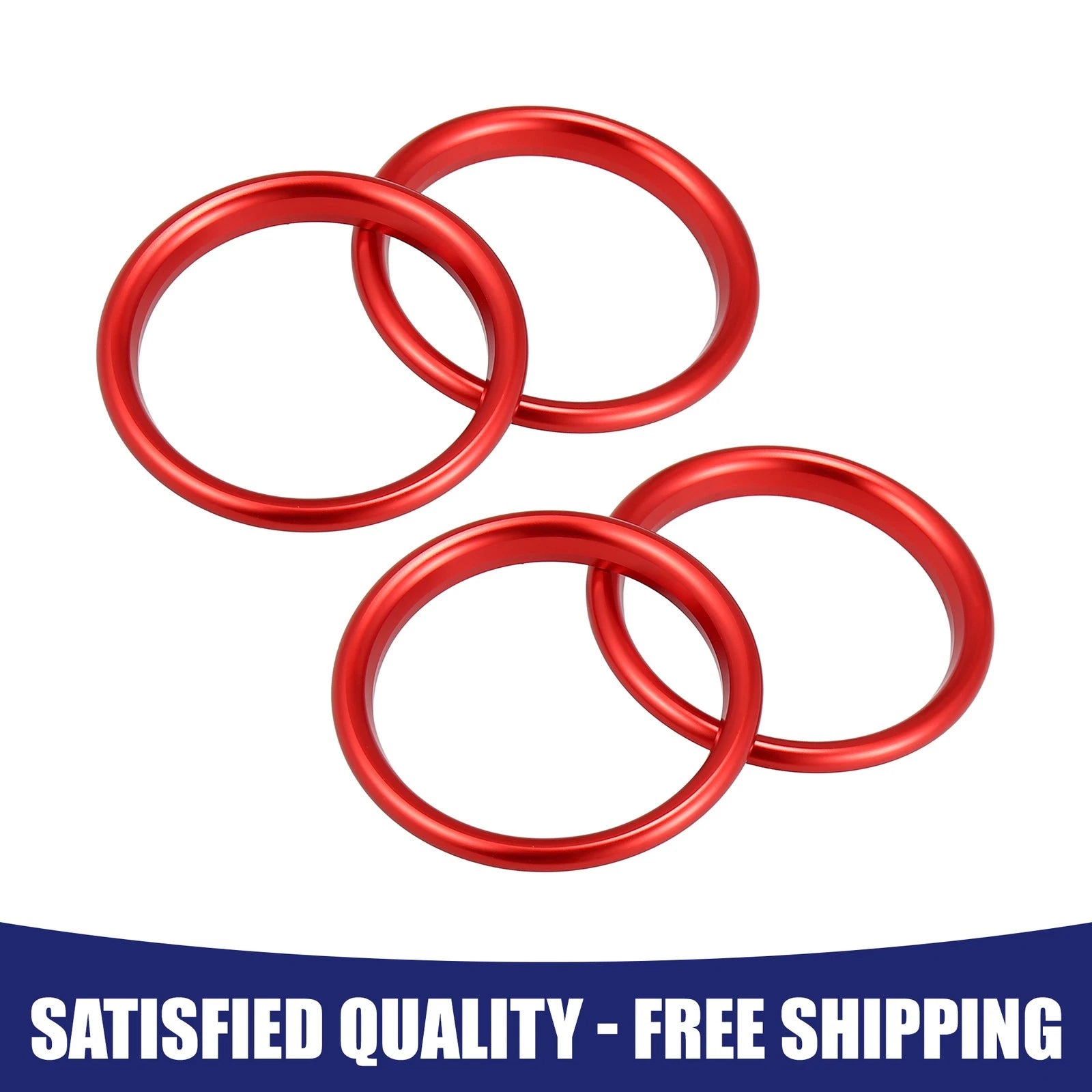 Set of 4 Air Condition Vent Ring Decoration Covers for Audi A3 (2013–2021)