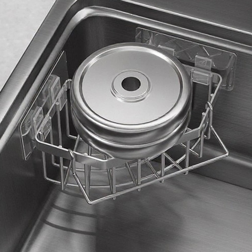 Stainless Steel Corner Rack for Cleaning Supplies (No Tools Needed)