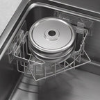 Stainless Steel Corner Rack for Cleaning Supplies (No Tools Needed)