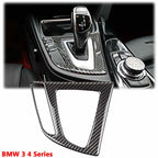 Carbon Fiber Interior Gear Shift Panel Cover Trim for BMW 3 Series (F30)