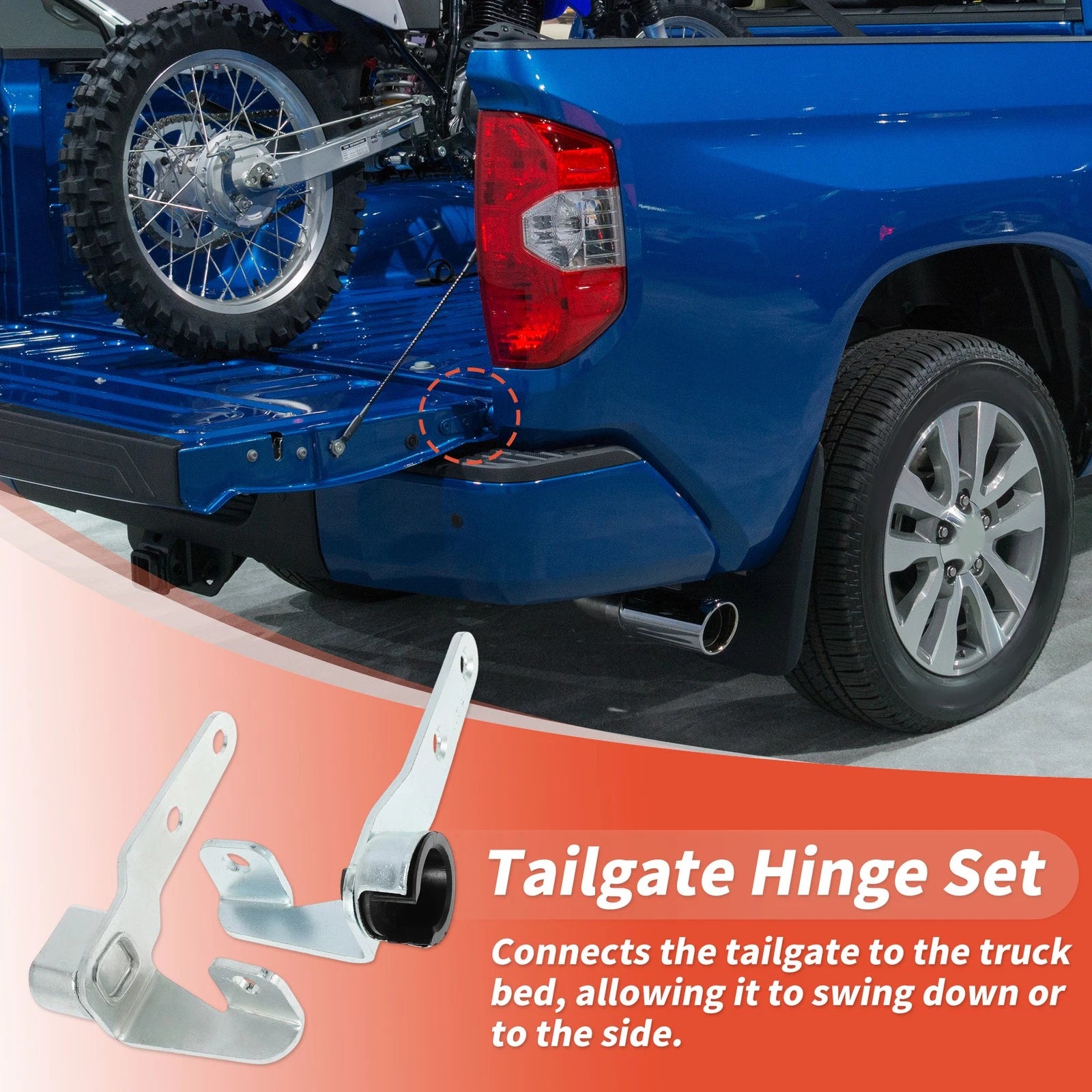 Rear Tailgate Hinge Assembly for Toyota Tundra (2007–2024) No. 66120-0C020/66110-0C020