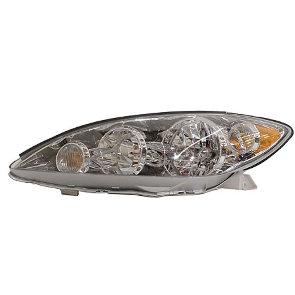Replacement Chrome Driver Side Head Light Assembly For 2005-2006 Toyota Camry