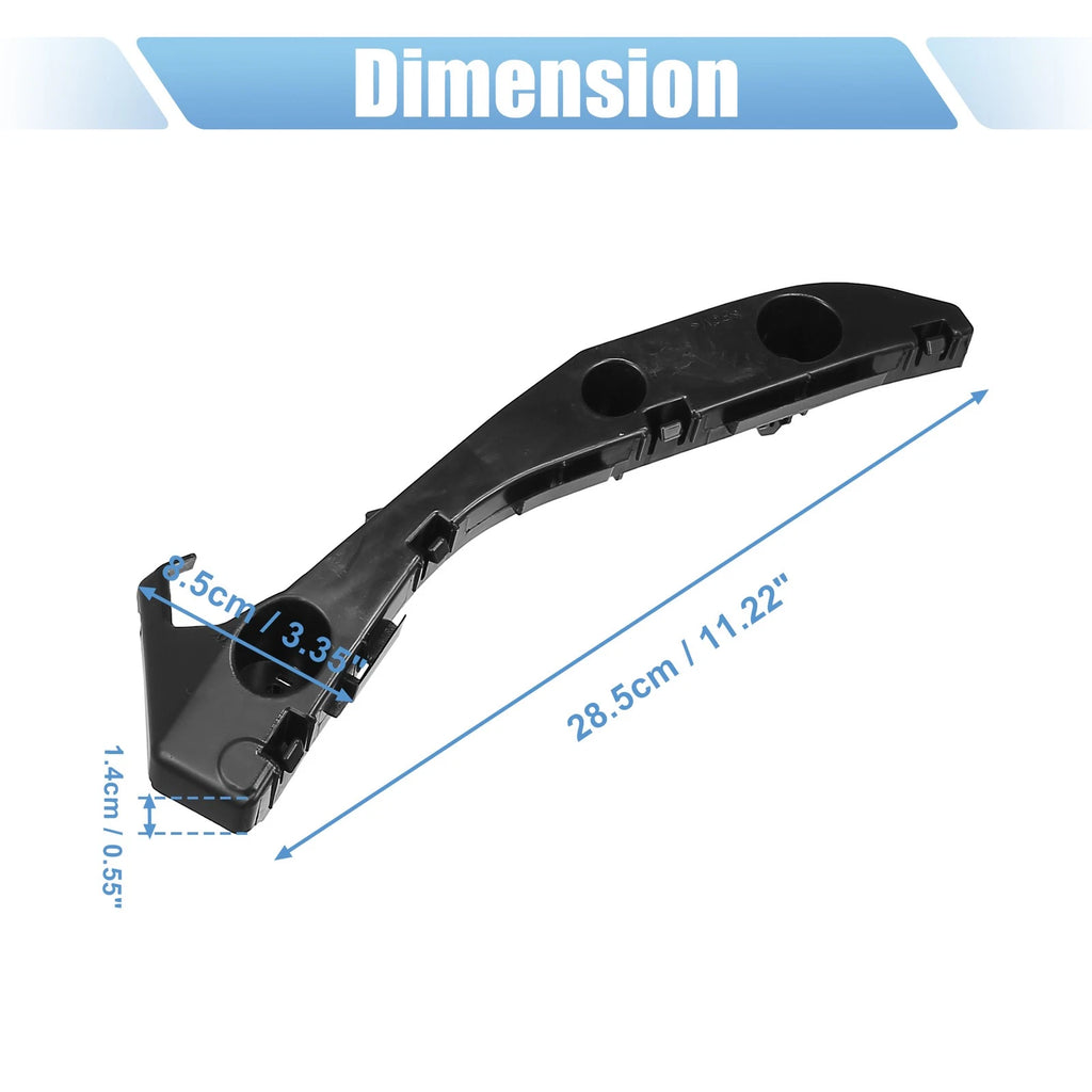 Set of 2 Front Bumper Mounting Support Brackets 52115-47010 for Toyota Prius (2010–2015)