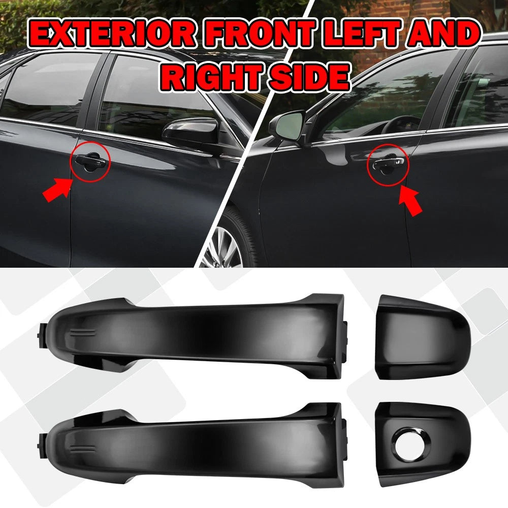 2X Outside Door Handle for Toyota Camry (2012–2017) - Black