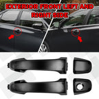 2X Outside Door Handle for Toyota Camry (2012–2017) - Black