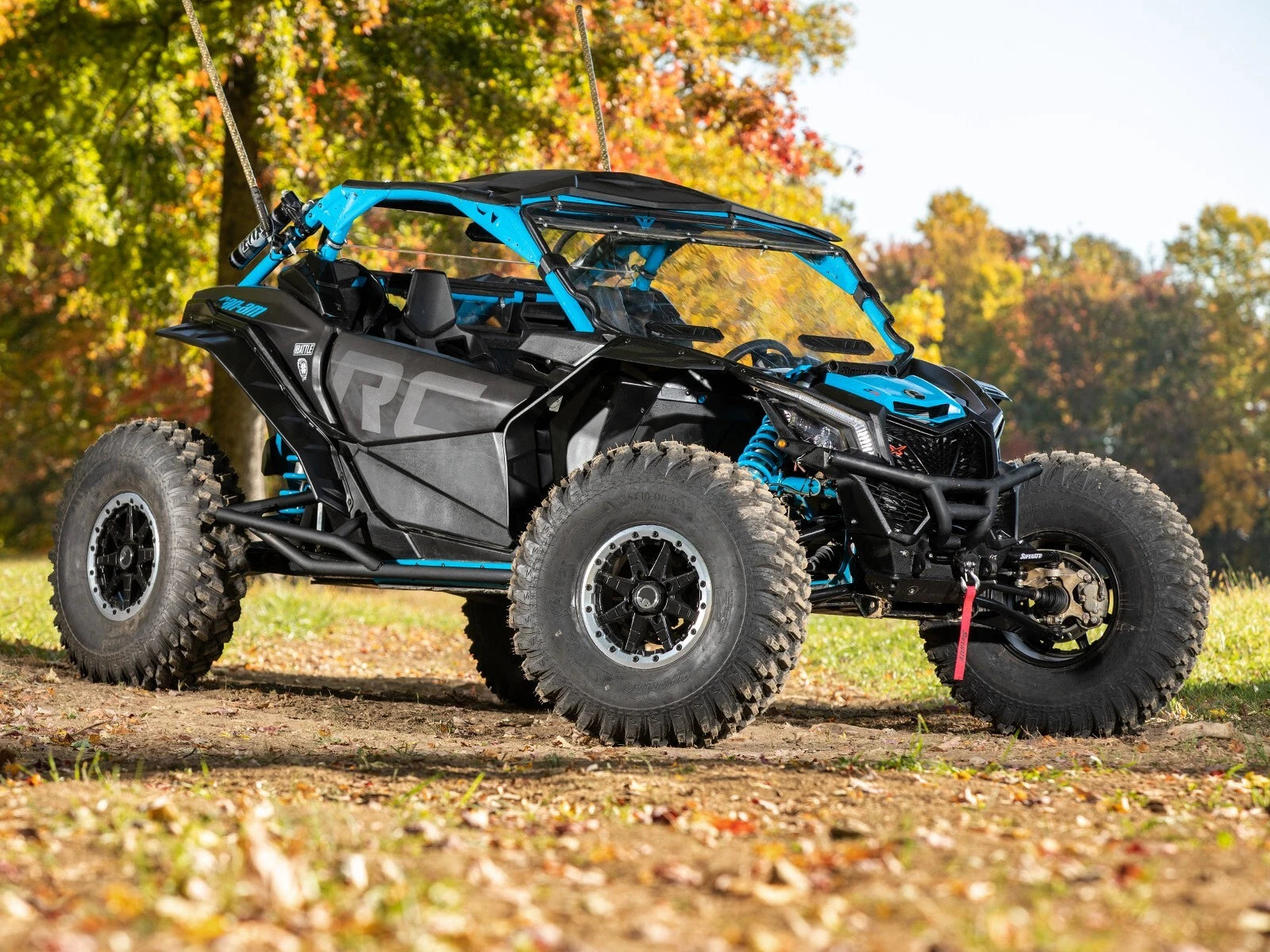 SuperATV Tree Kicker Nerf Bars for Can-Am Maverick X3 (2017–2023) - Black