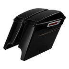 5" Stretched Hard Saddlebags for Harley Road Glide King (2014–2023) Black Quartz