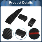 3 Pcs Accelerator Pedal Covers for Toyota Corolla Cross (2021–2023) Black