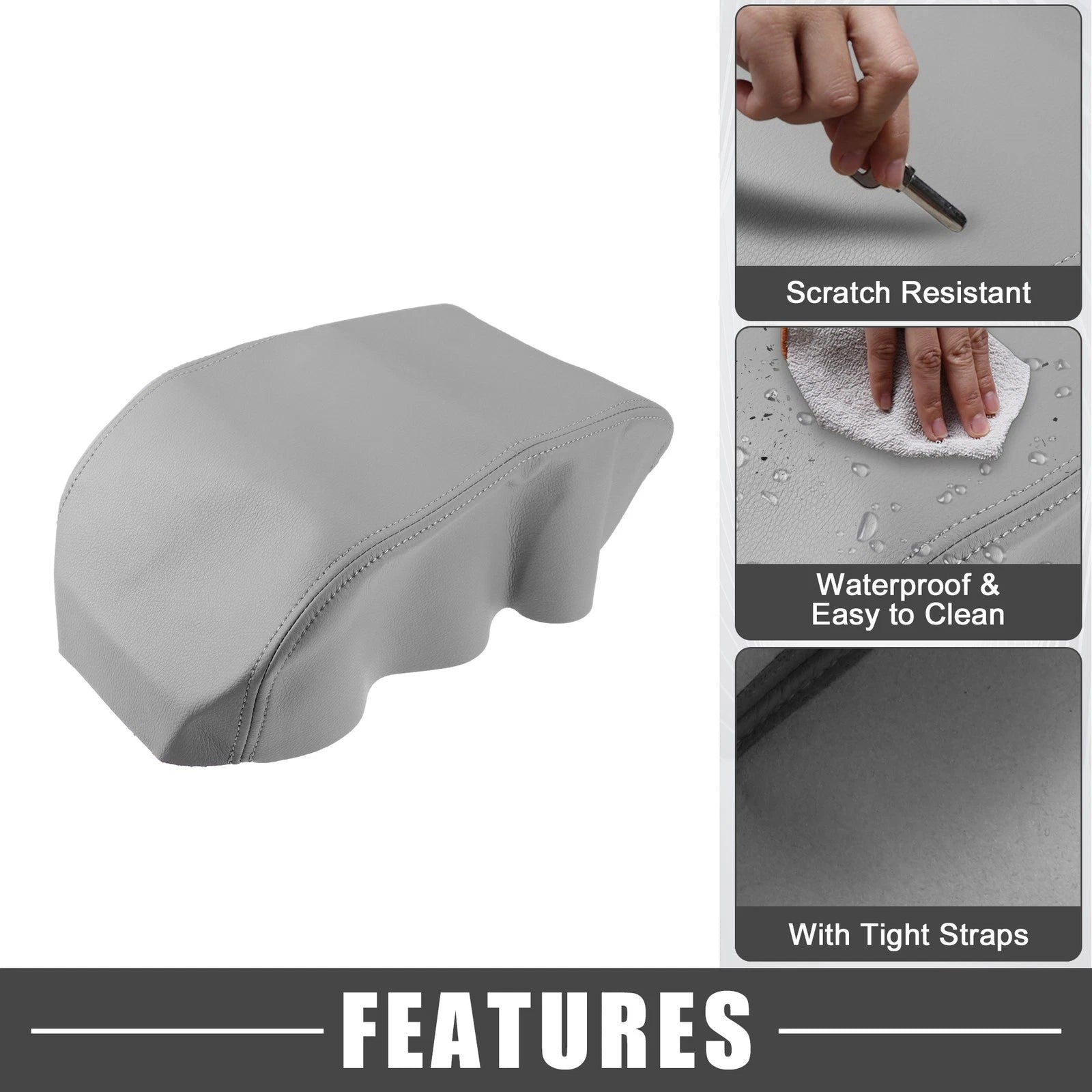 Center Console Armrest Cover Trim for Toyota Avalon (2000–2004) Gray