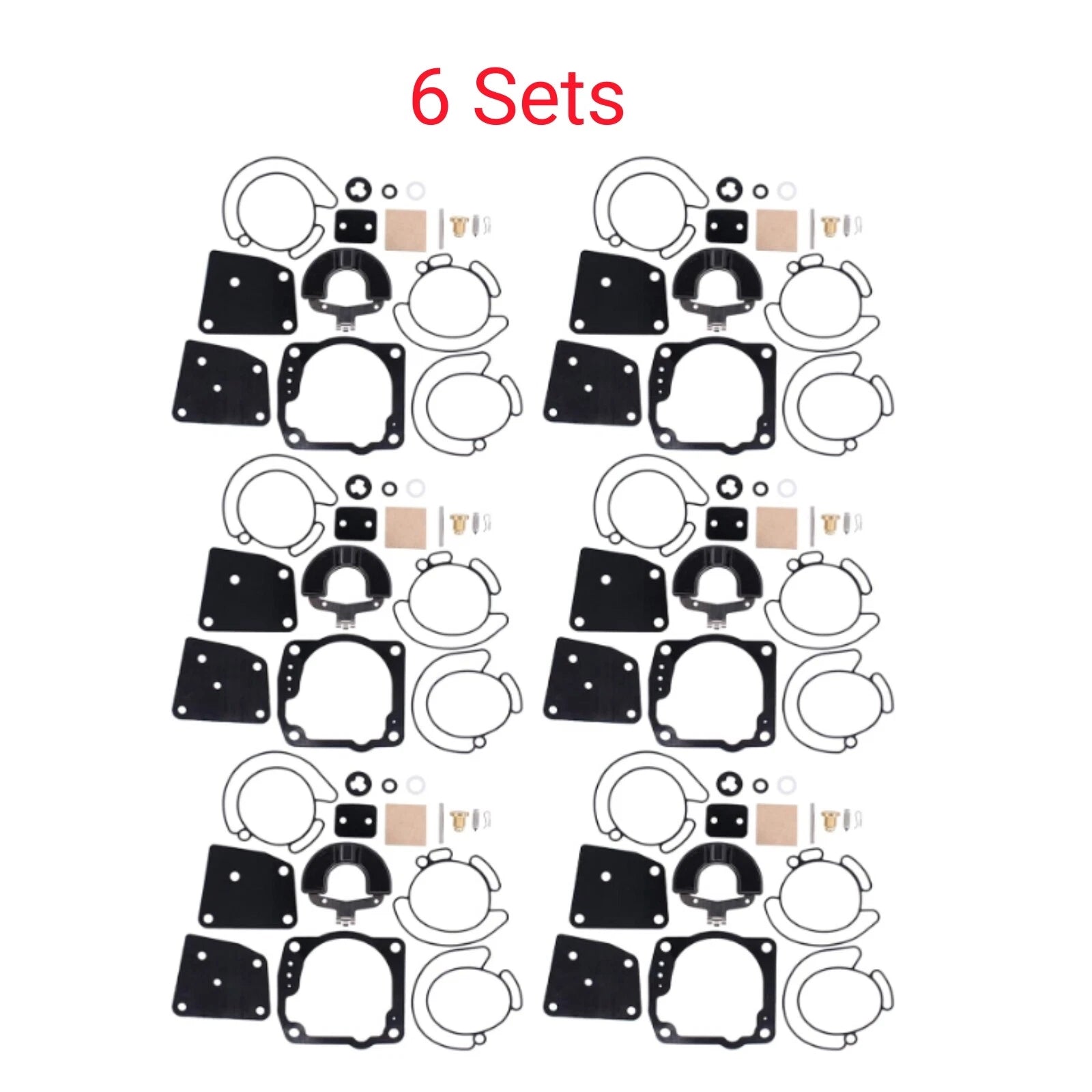 6x Carburetor Kits for Johnson Evinrude V4