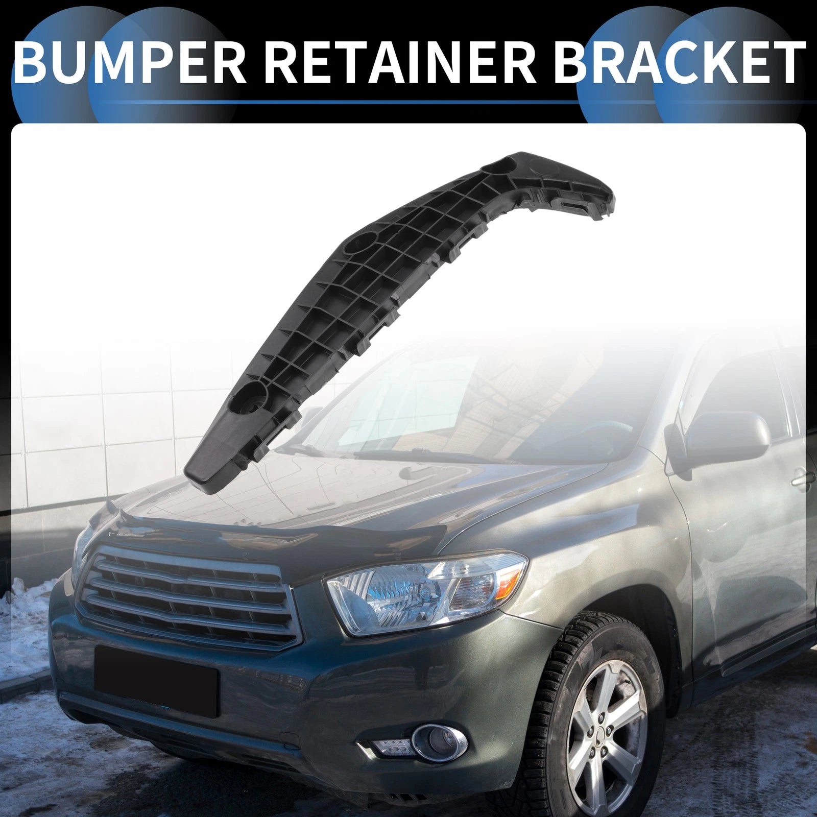 1pc Left Front Bumper Retainer Bracket No. 521460E050 for Toyota Highlander (2011–2013)