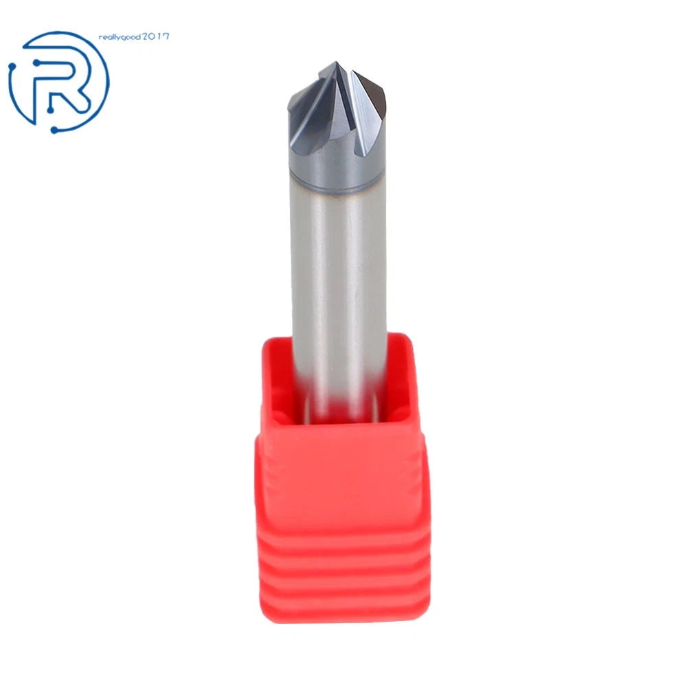 Chamfer Mill 3/8" 4 Flute 90 Degree Double End for Precision Cutting