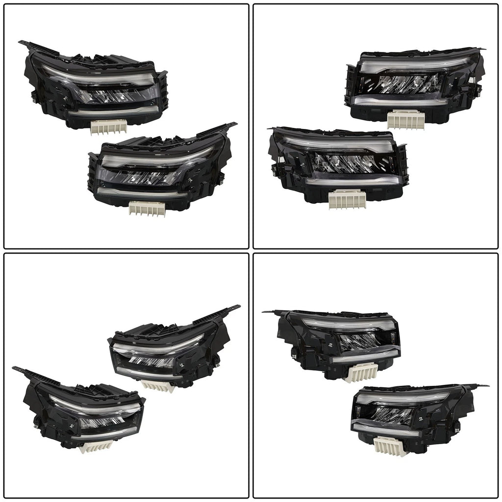 LED Headlight Assembly for Nissan Frontier (2022–2024) Left + Right Black