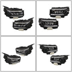 LED Headlight Assembly for Nissan Frontier (2022–2024) Left + Right Black