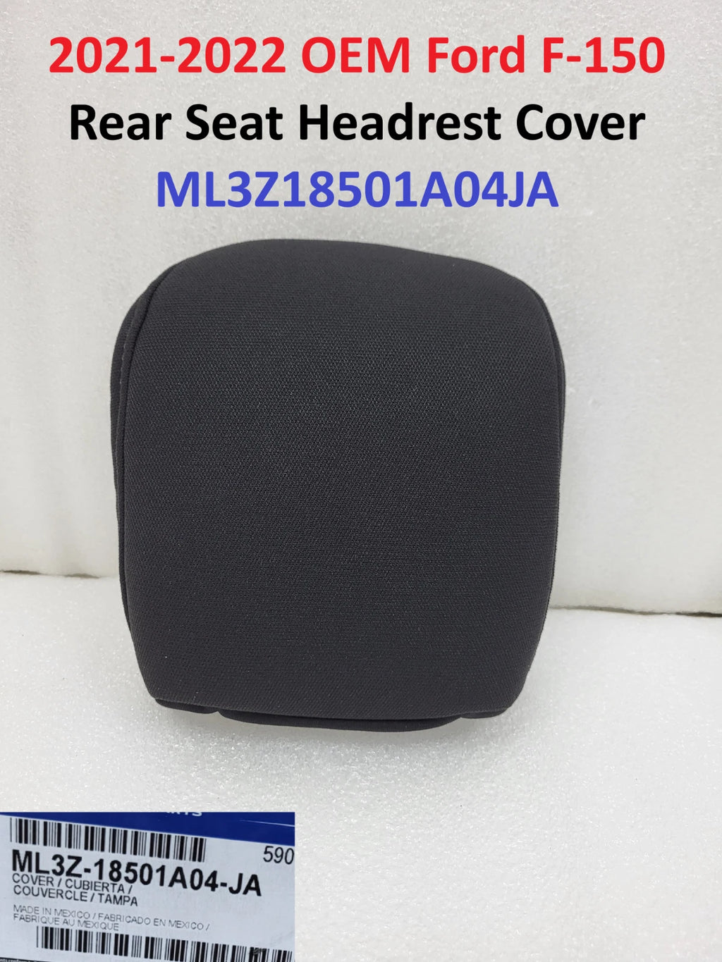 OEM Rear Seat Headrest Cover for Ford F-150 (2021–2022) ML3Z18501A04JA