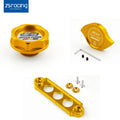 JDM Billet Oil Filler Cap, Radiator Cap & Battery Tie Down for Honda Civic