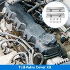 Valve Cover for Chevy SBC (Silver Tone, W/ Bolts, Gaskets)