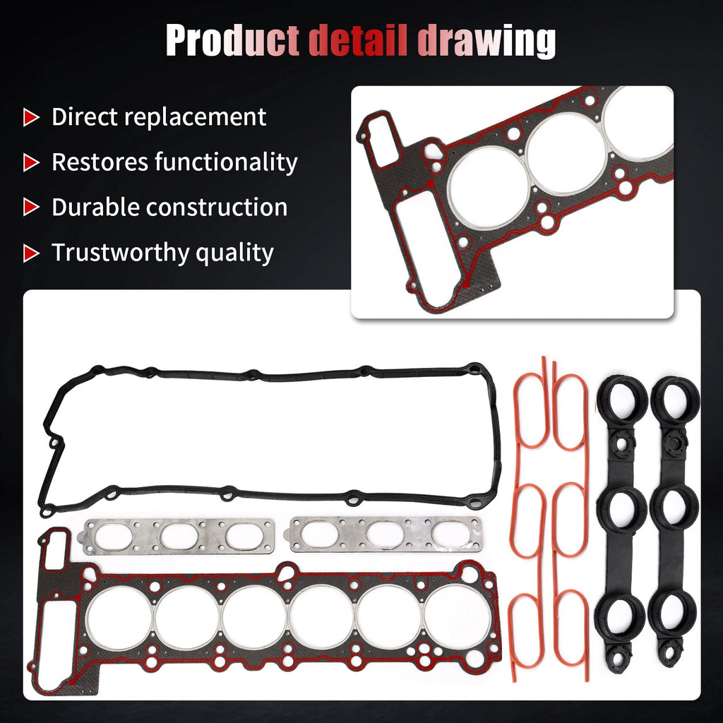 Head Gasket Set for BMW 323i 328i 528i Z3 (1996-1999)