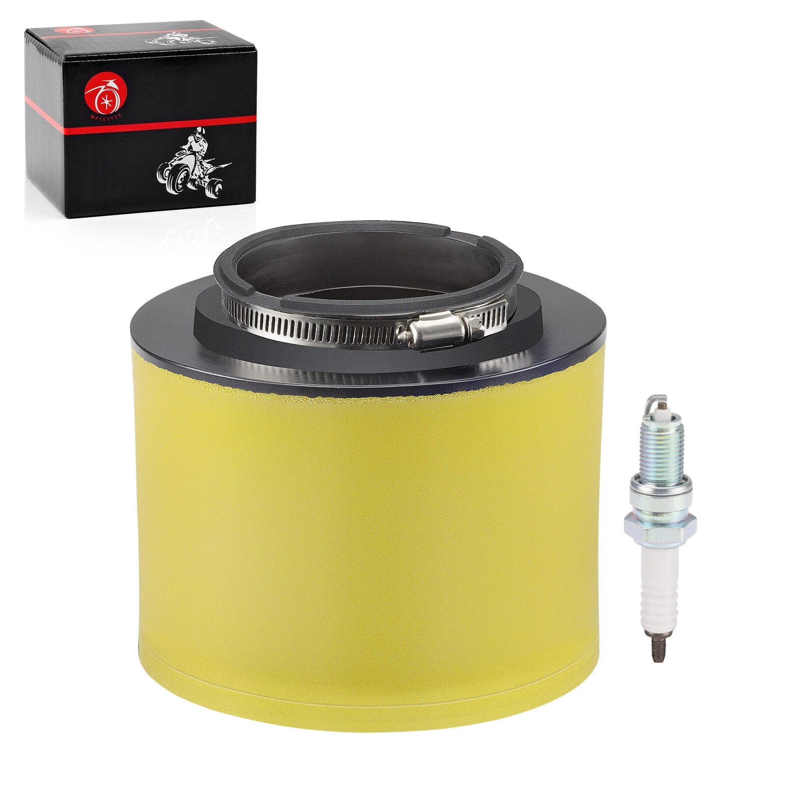 Air Filter Element and Spark Plug for Honda TR200 Fat Cat (1986–1987)