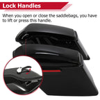 5" Stretched Extended Hard Saddlebags for Harley Touring Street Glide (2014-2024)