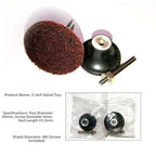 50mm Rubber Spiral Backing Pad for Angle Grinder (Compatible)