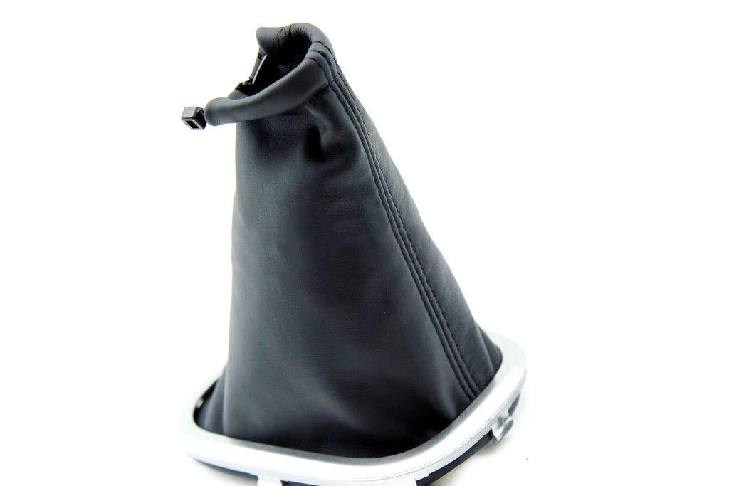 Leather Shift Boot Cover for Nissan Versa (2007–2012) Black